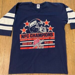 Vintage 1987 New York Giants 3/4 Sleeve Shirt